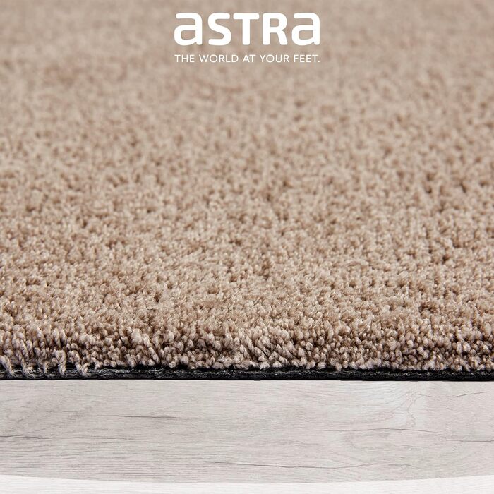 Килимок для дверей Astra Indoor, нековзний - легкий у догляді, миється, брудозатримуючий килимок - вхідний килимок без ПВХ - високопоглинаючий килимок, сіро-коричневий, 50 x 80 см (прямокутний), бежевий