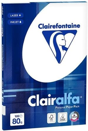 Багатофункціональний папір Clairalfa, DIN A4, 80 г кв.м, екстра білий