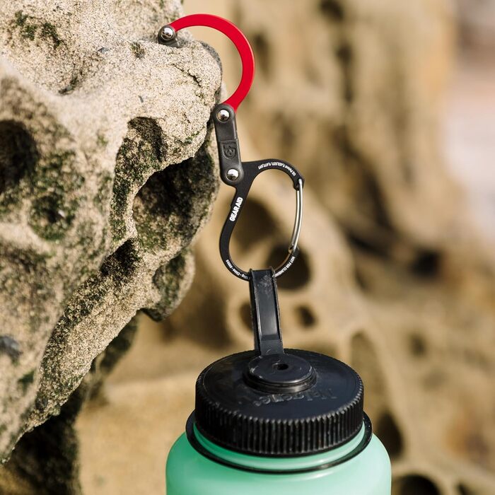 Карабін та гачок Gear AID Heroclip (міні) для підвішування сумок, ліхтарів, колясок, інструментів, шоломів, пляшок з водою тощо. Міні-синій.