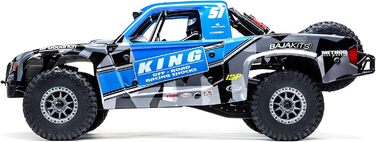 Безколекторний пустельний позашляховик, Синій, 1/6 Super Baja Rey King Shocks 8S 4X4 RTR
