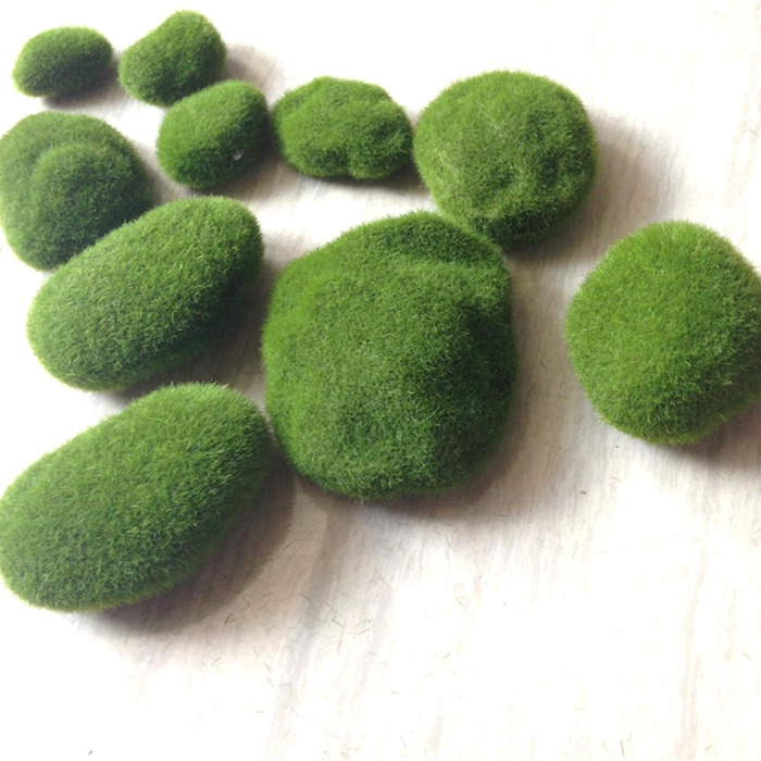 Штучні мохові камені казковий садовий мох скелі ляльковий будиночок квітковий горщик DIY прикраса, 12 шт.