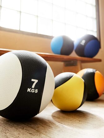 Медичний м&39яч GORILLA SPORTS - одинарний/комплект, обважнювачі 1 кг, 2 кг, 3 кг, 4 кг, 5 кг, 6 кг, 7 кг, 8 кг, 9 кг, 10 кг, з чіпкою поверхнею, виготовлені з гуми, вибір кольорів - слем-м&39яч, вага-м&39яч, тренувальний м&39яч, слем-м&39яч 2 кг - чорно-