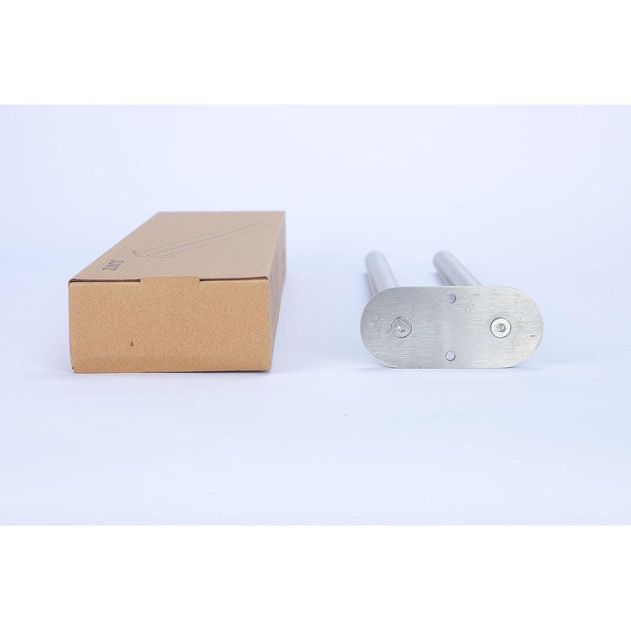 Рушникосушка двоплечий рушникосушка для ванної кімнати настінний подвійний з нержавіючої сталі матовий 40см сріблястий