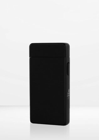 Плазмова подвійна дуга, електронно-акумуляторна, заряджається з живленням через USB, без газу та бензину, із зарядним кабелем, в елегантній подарунковій коробці Black Black Без гравіювання, 13 Arc Lighter