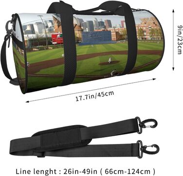 Спортивна сумка, дорожня сумка, з принтом бейсбольного м'яча, сумка на нічліг, чорна, універсальний розмір, сумка для подорожей