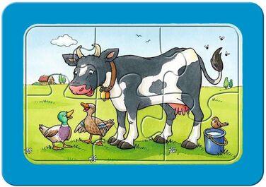 Дитячий пазл Ravensburger - 06571 Хороші друзі тварини - Мій перший пазл з 3х6 елементів - Пазл для дітей від 2,5 років