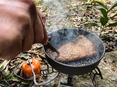 Титанова сковорода з антипригарним покриттям 15 см Легка сковорода Сковорода Походи Кемпінг Маленька тарілка Чаша Відкритий посуд