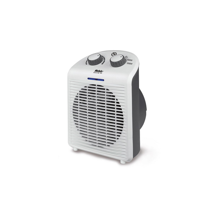 Енергозберігаючий вентилятор-обігрівач Fakir Trend HL 100 2000 Вт, міні-вентилятор-обігрівач з індикатором роботи, захистом від перегріву та запобіжником перекидання, 2 режими нагріву, регульований кімнатний термостат