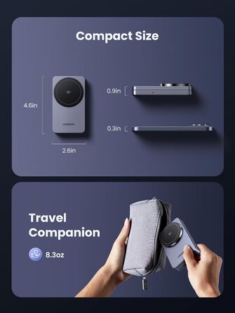 Сертифікована зарядна станція для iPhone потужністю 15 Вт, магнітна зарядна станція 2 в 1, сумісна з MagSafe, складний бездротовий