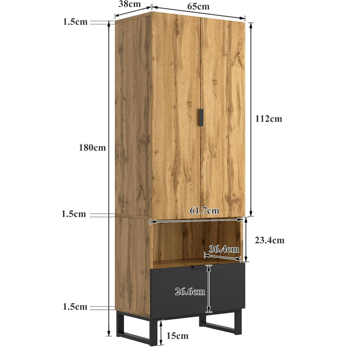 Шафа для одягу KecDuey з лавкою для взуття та подушками, шафа для передпокою, вішалка для аксесуарів спереду, висувні ящики та рег