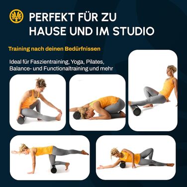 Для активного впливу на мязи, напруження та тригерні точки Масажний ролик для функціонального тренування та самомасажу Фітнес-ролик для спини та ніг 90 см, 90