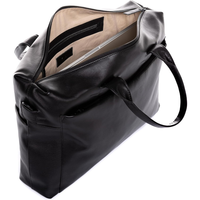 Велика сумка для ноутбука з натуральної шкіри - 15.4-дюймовий ноутбук ділова сумка Troy - сумка через плече портфель з відділенням