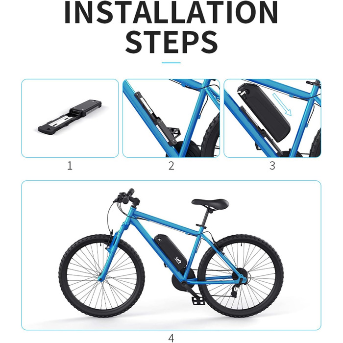 Монтажна пластина (тримач) для акумулятора електровелосипеда Hailong / Polly