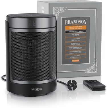 Тепловентилятор з дистанційним керуванням - Режим ECO для енергозберігаючої роботи - Коливання 50 - 2 рівні нагріву - Захист від перегріву та перекидання