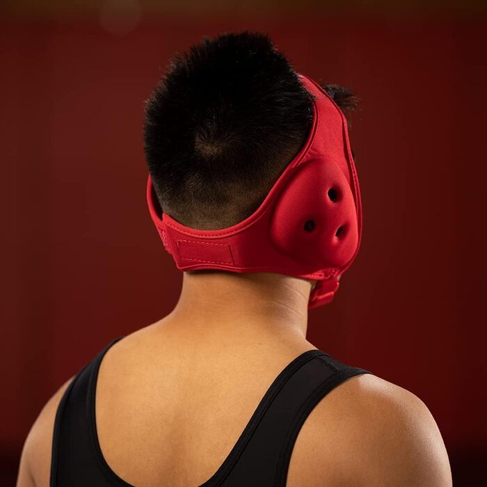 Накладки на вуха для боротьби Matman Ultra Soft, регульовані, для дітей та дорослих, червоні