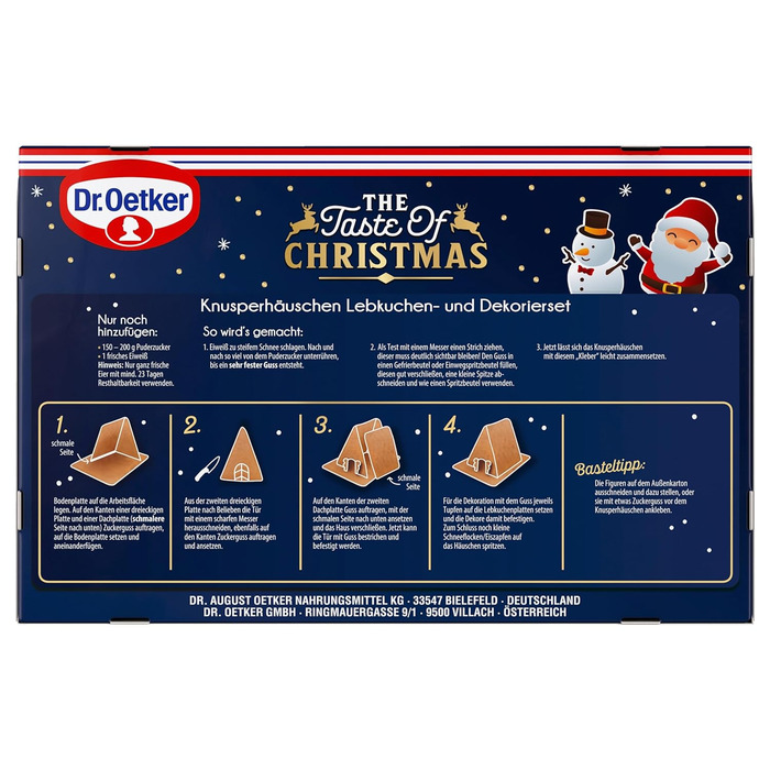 Пряниковий будиночок Dr. Oetker «Хрусткий будиночок», набір для випічки, 403 г