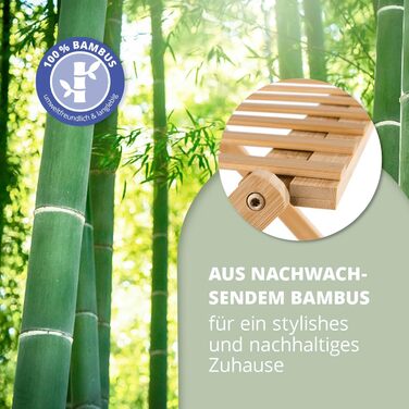 Бамбукова полиця Lumaland, 3 яруси, складна Бамбуковий органайзер ідеально підходить як полиця для взуття, у ванній кімнаті та на кухні Полиця для декоративних предметів компактна та не потребує складання 50 x 25 x 46 см, 3 яруси (50 x 25 x 46 см)