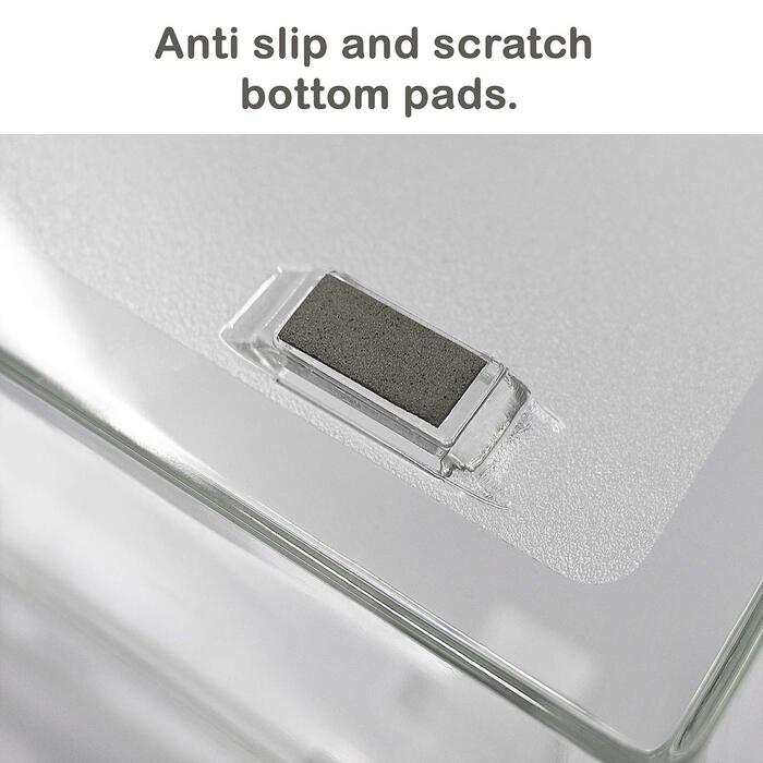 Лоток для листів Acrimet Facility з 4 рівнями та боковим завантаженням, лоток для листів формату A4, настільний органайзер для файлів, пластик (прозорий кришталь)