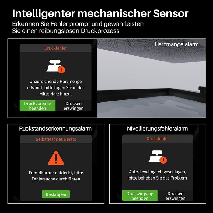 Принтер, 9K 7-дюймовий монохромний РК-дисплей, високошвидкісний друк 150 мм/год, розумна камера AI, передача WiFi, автоматичне вир