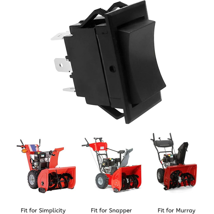 Кулісний перемикач жолоба снігоприбирача, поворотний перемикач жолоба підходить для простоти Заміна снігоприбирача Snapper Murray 1754865YP 1687905 17378YP 1737379YP, 1687904