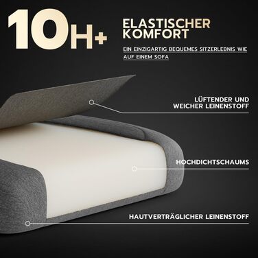 Ергономічне ігрове крісло з масажем, підголівником та регульованою підставкою для ніг - тканинний чохол, темно-сірий, регульовані підлокітники, витримує до 136 кг