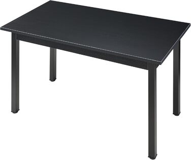 Сучасний обідній стіл Den Haag Black 120x60x75 см стіл для 4 осіб обідній стіл кухонний стіл