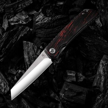 Складаний ніж кишеньковий ніж з ручкою G10, одноручний ніж для виживання на відкритому повітрі зі сталевим лезом D2 зі шкіряними п