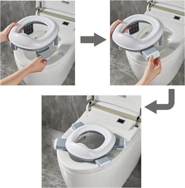 Складний дитячий горщик PandaEar для подорожей Дорожній горщик для дитячого унітазу, сидіння для унітазу сидіння для унітазу дитяч