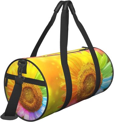 Дорожня сумка-циліндр з квітковим візерунком, спортивна сумка для чоловіків та жінок, сумка-мішок, спортивна сумка