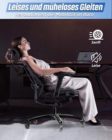 Основа офісного крісла Sytopia, 70 см, міцна металева поворотна основа, вантажопідйомність до 200 кг, універсальна для роликів 11 мм x 22 мм та газової пружини 50 мм, міцна, матово-чорна