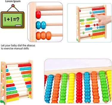 Рахівниця, дерев&39яна логарифмічна лінійка, дерев&39яна дитяча іграшка, іграшка Монтессорі, математика зі 100 дерев&39яними намис