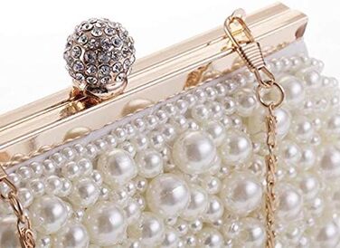 Вечірня сумочка-клатч з перлами, ідеальна для весілля, випускного або урочистого заходу. Маленький гаманець для нареченої або подружок нареченої.