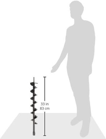Буровий наконечник Scheppach 7904702701 для земляного бура EB1700 / EB2000, довжина 800 мм, діаметр 100 мм