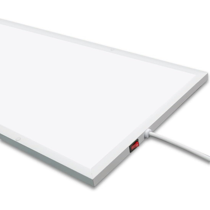 Інфрачервоний обігрівач 350 Вт, інфрачервона нагрівальна панель, настінний інфрачервоний обігрівач із захистом від перегріву, електричний настінний обігрівач, енергозберігаючий електричний обігрівач - 1220*320 мм, 350 Вт механічний вимикач