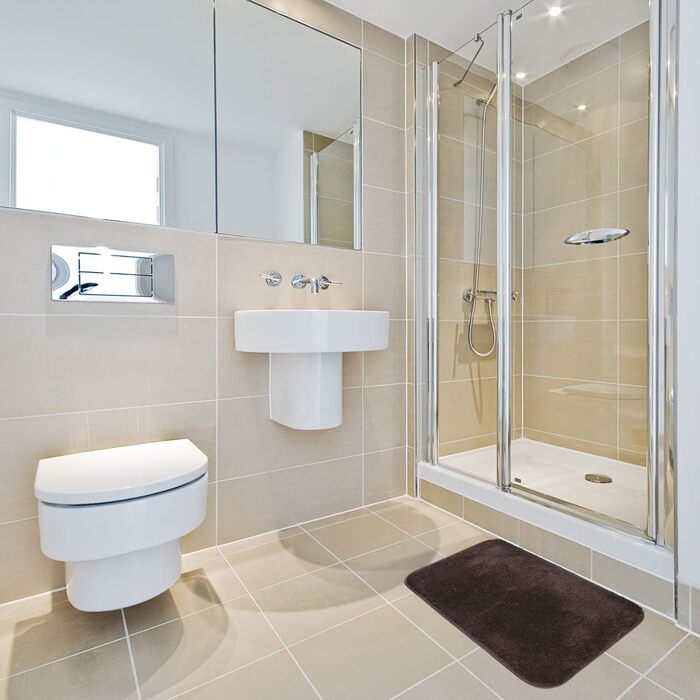 Килимки для ванної з високим ворсом 70X120 см, що миються в машині, килимок для ванної з водопоглинаючою, м'якою мікрофіброю для в