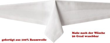 Дамаська скатертина texpot 130 x 250 см білий атласний край прати при 95C 100 бавовна