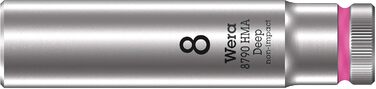 Набір головок Wera 05004525001 Deep, 1/4 привід, 9 предметів