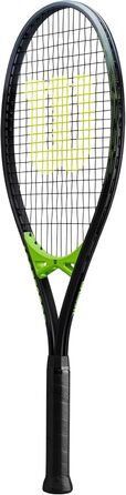 Тенісна ракетка Wilson Aggressor TNS RKT – чорно-зелена, 312 г, 4 3/8" (3), для потужної агресивної гри
