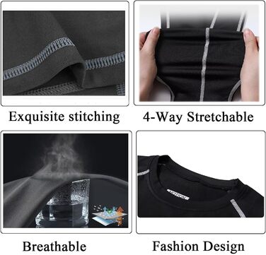 Чоловіча термобілизна, лижна білизна, тепла функціональна білизна, зимовий лижний термоверх і низ, комплект білизни з флісовою підкладкою, чорний, XXL