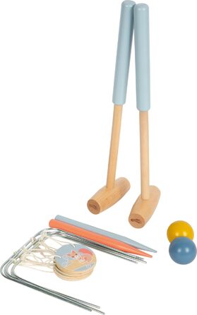 Маленький крокет Садові друзі з дерева, міцна гра на свіжому повітрі з милими мотивами тварин, для дітей віком від 3 років, 12646