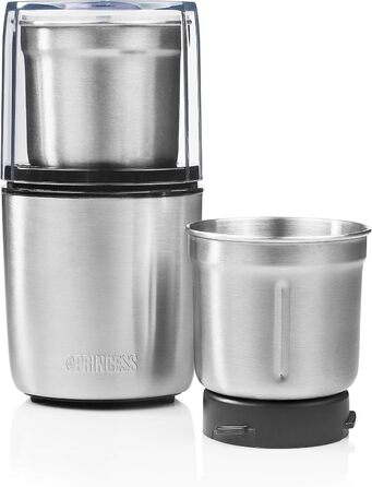 Подрібнювач Princess Pesto Maker мультичоппер з 2 ножами з нержавіючої сталі, 200 Вт, 190 г, для твердих та рідких інгредієнтів, 221040