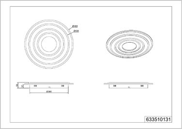 Стельовий LED-світильник Trio Leuchten Costa 633510131, білий матовий метал, акрил, 50 Вт, з пультом ДК, регулюванням кольору та яскравості світла, димером та нічним підсвічуванням