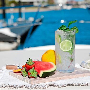 Стакани для пиття Myrtle Beach, високі, прозорі, набір з 4 шт. , ударостійкі, можна мити в посудомийній машині, пластик Tritan, не