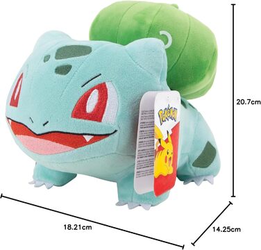 М'яка іграшка Pokmon Бульбазавр 20 см - офіційна ліцензійна продукція