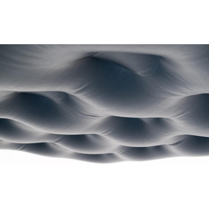 Надувний матрац Bo-Camp, велюр, Air-XL, 1 особа - 200 x 78 x 23 см, зелений/сірий