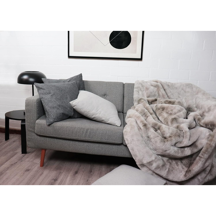 Плед для вітальні, імітація штучного хутра, Rabbit Deluxe 750 GSM 150x200 см, плед зі штучного хутра (хутро норки), хутро норки 150x200