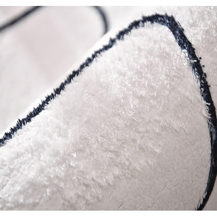 Килимок для спальні 40 х 120 см, що миється, милий і кумедний дитячий килимок, сучасний, з принтом, білий, неправильної форми для