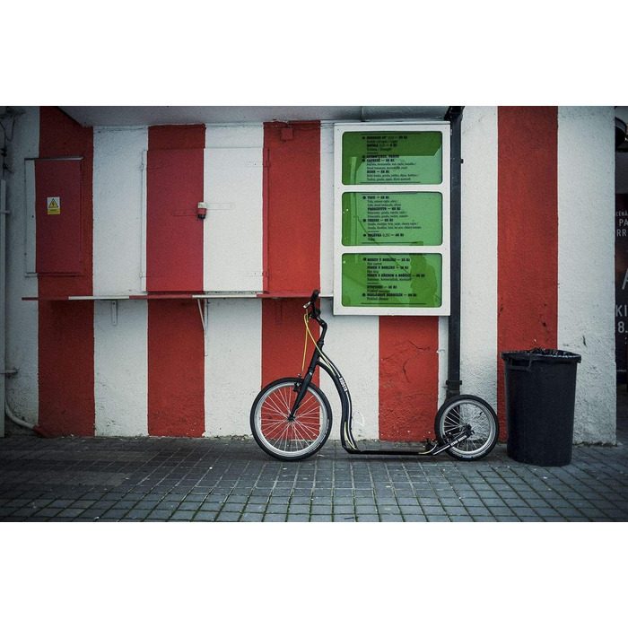 Самокат Yedoo Rodstr з педалями - до 150 кг, самокат з пневматичними шинами 20/16 - самокат для дорослих з алюмінієвого сплаву з р