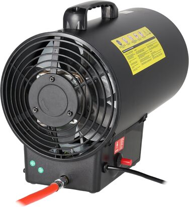 Газовий вентилятор-обігрівач 27 кВт DEDRA DED9943ADE 300 м/год, електричне п&39єзопідпалювання, робочий діапазон температур 2050C, вбудований вентилятор, системи безпеки, мобільний та ергономічний