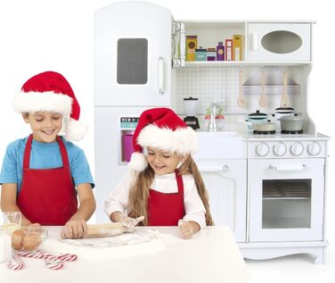 Дерев&39яна кухня Leomark Велика ретро-кухня з дерева - Велика старовинна - Дитяча кухня Ігрові кухонні аксесуари Кухня Дитяча ігр